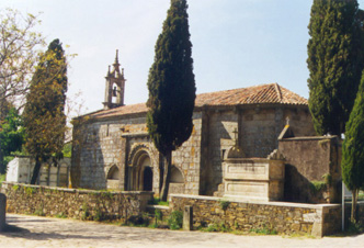 Igrexa romanica de Santa Maria de Melide.